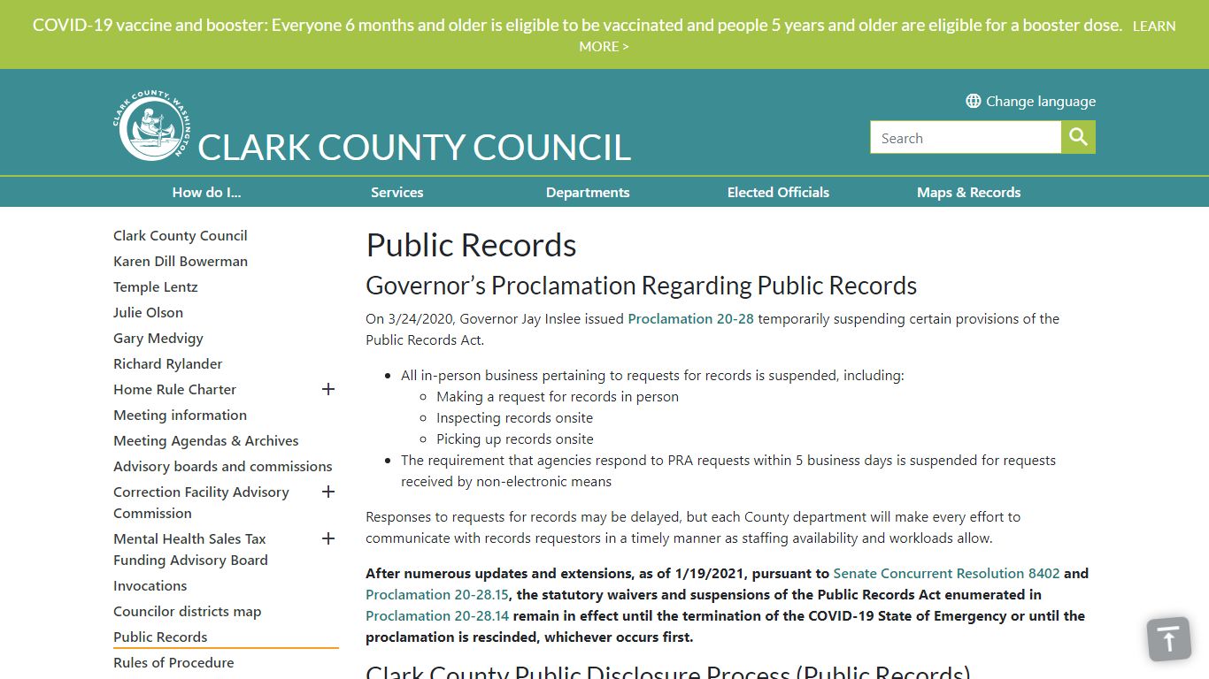 Public Records | Clark County
